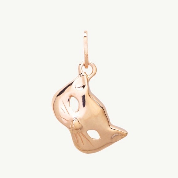 Catbird Jewelry Kitten Mask Charm, Yellow Gold - Picture 5 of 16